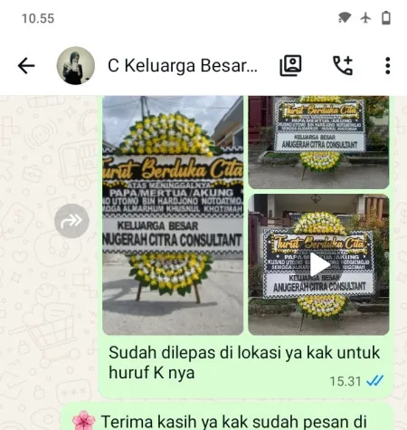 Pengiriman Papan Bunga Duka Pogungkalangan Bayan